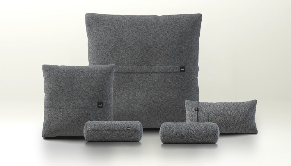 pillow set 4 - loop loop - anthracite
