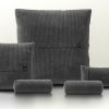 pillow set 4 - cord velour - dark grey