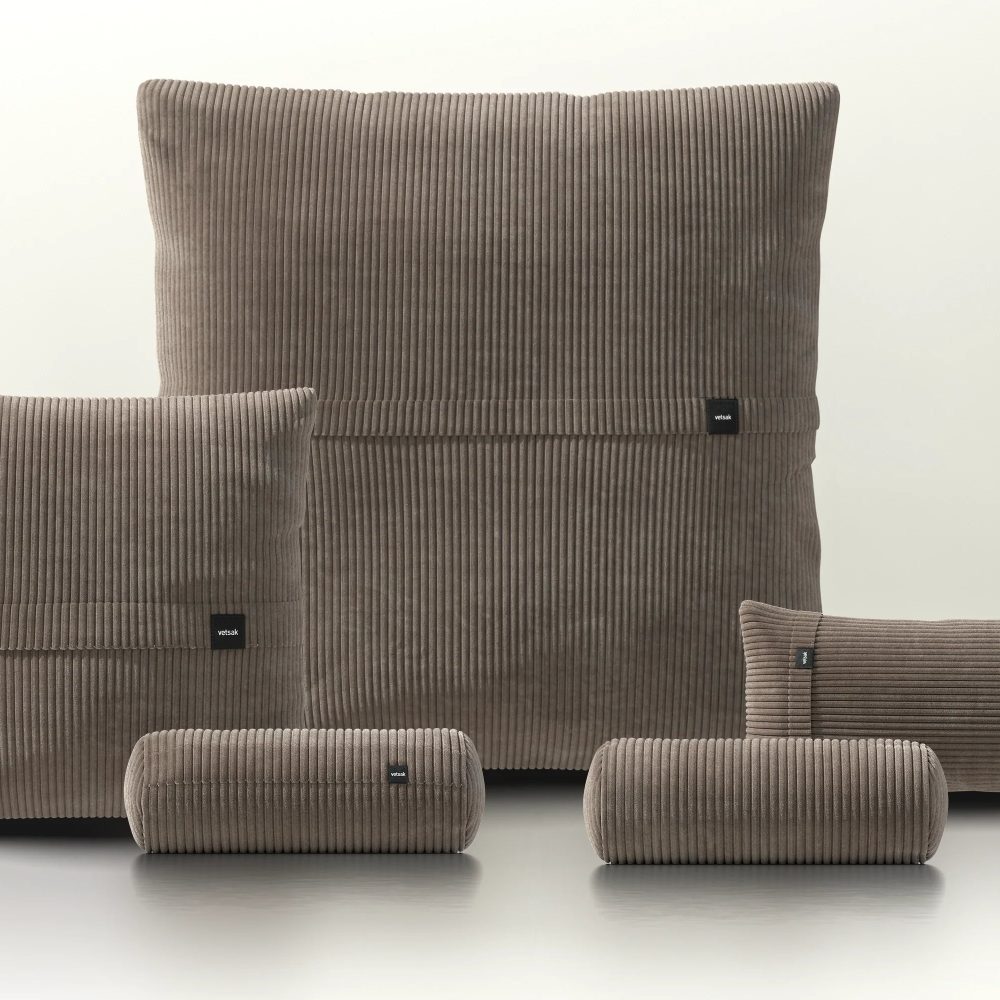 pillow set 4 - cord velour - mocha