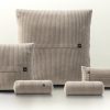 pillow set 4 - cord velour - platinum