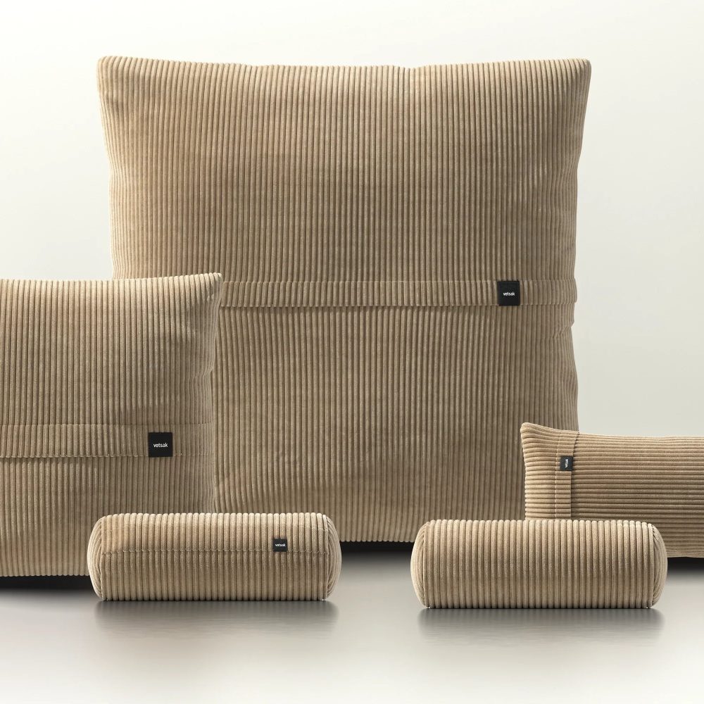 pillow set 4 - cord velour - sand