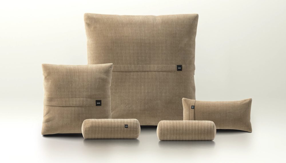 pillow set 4 - cord velour - sand