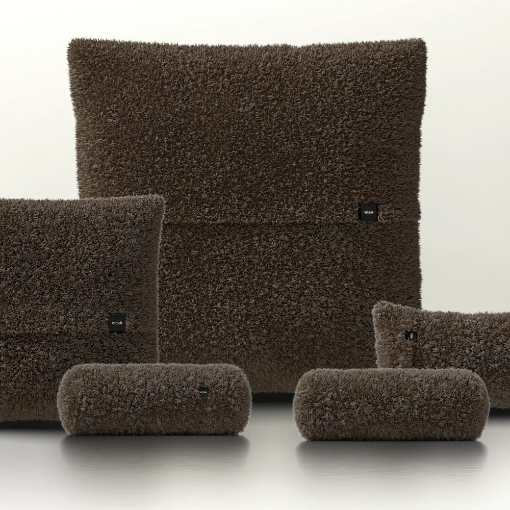 pillow set 4 - doodle - cacao