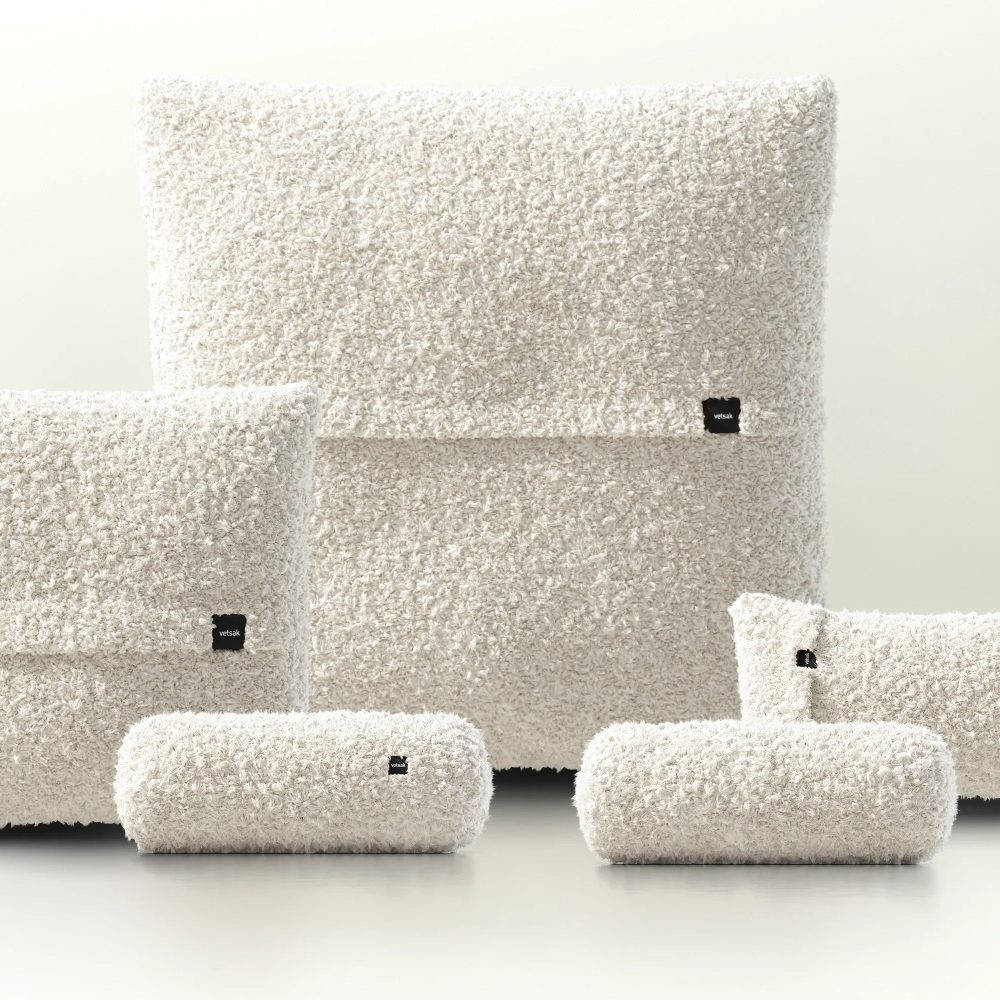 pillow set 4 - doodle - creme