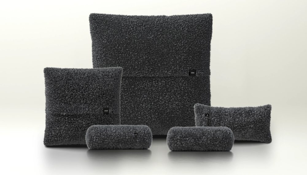pillow set 4 - doodle - dark grey
