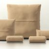 pillow set 4 - leather - beige