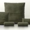 pillow set 4 - leather - olive