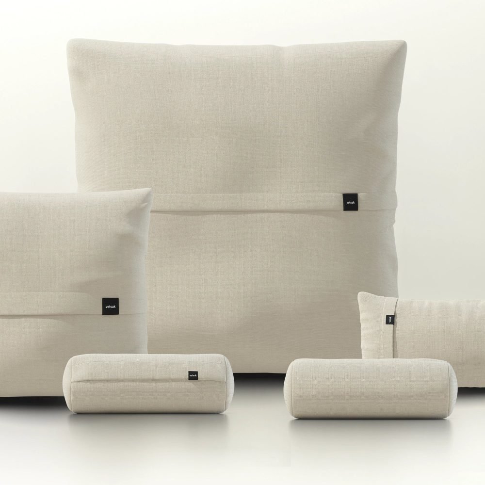 pillow set 4 - pique - beige