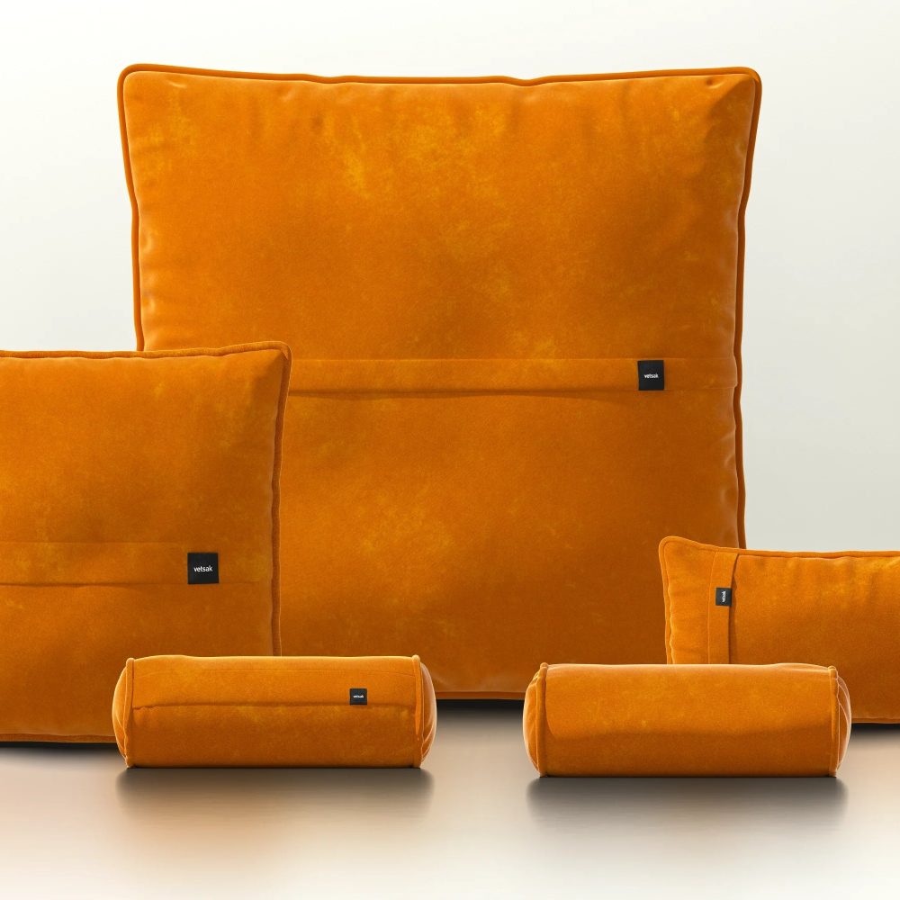 pillow set 4 - suave - orange blaze