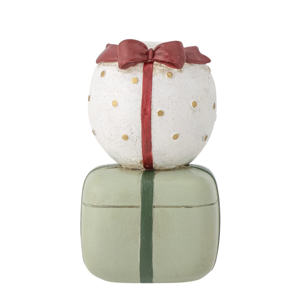 Wish Candle Holder, Green, Polyresin