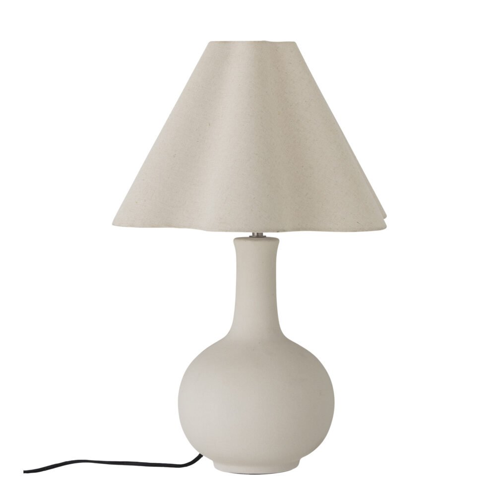 Heide Table lamp, White, Stoneware