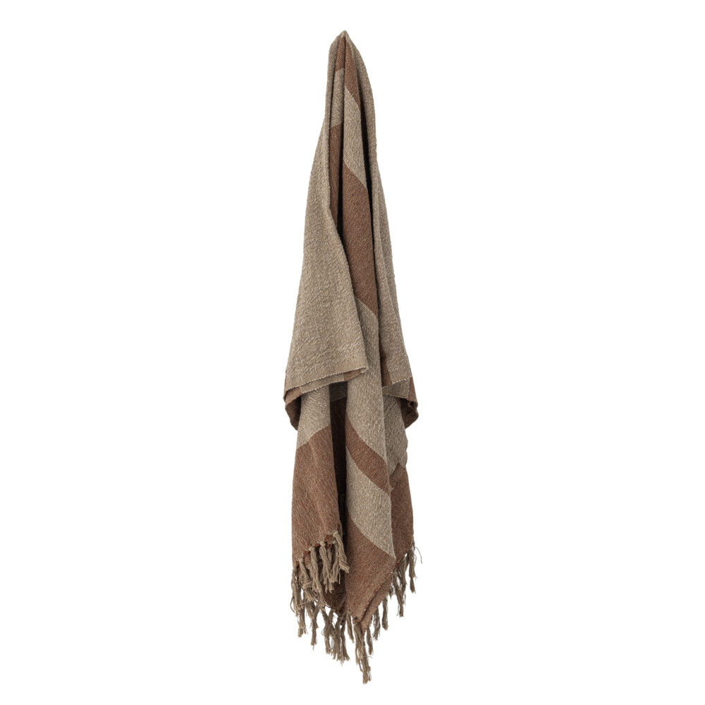 Temi Throw, Brown, Recycled Cotton - Image 3