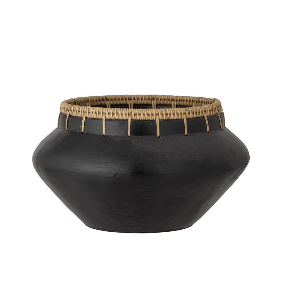 Dixon Deco Bowl, Black, Terracotta
