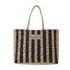 Bergamo Shopping Bag, Black, Jute