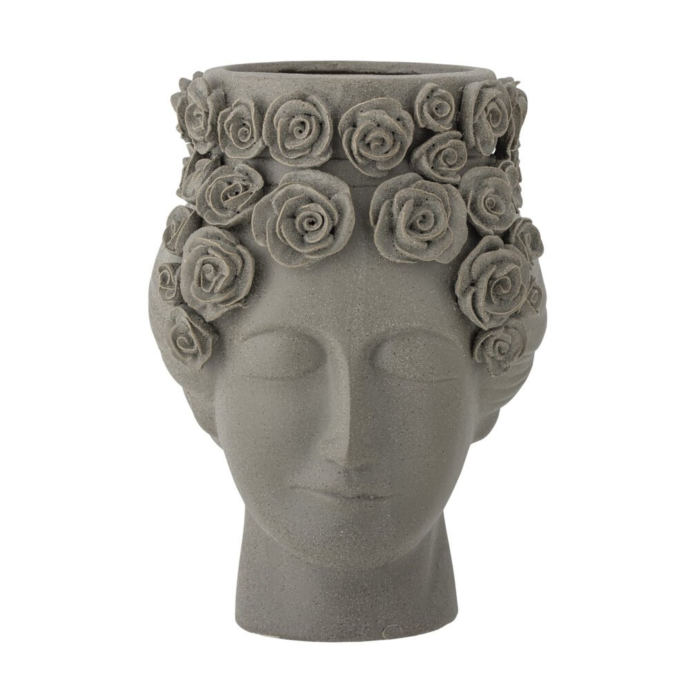 Akira Vase, Grey, Stoneware