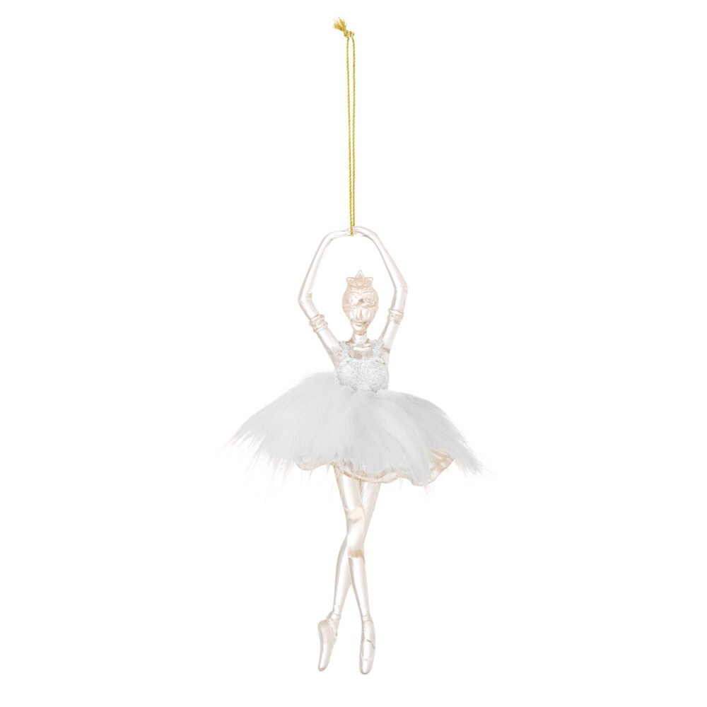 Misty Ornament, White, Plastic