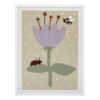 Numa Illustration w/ Frame, White, Pine