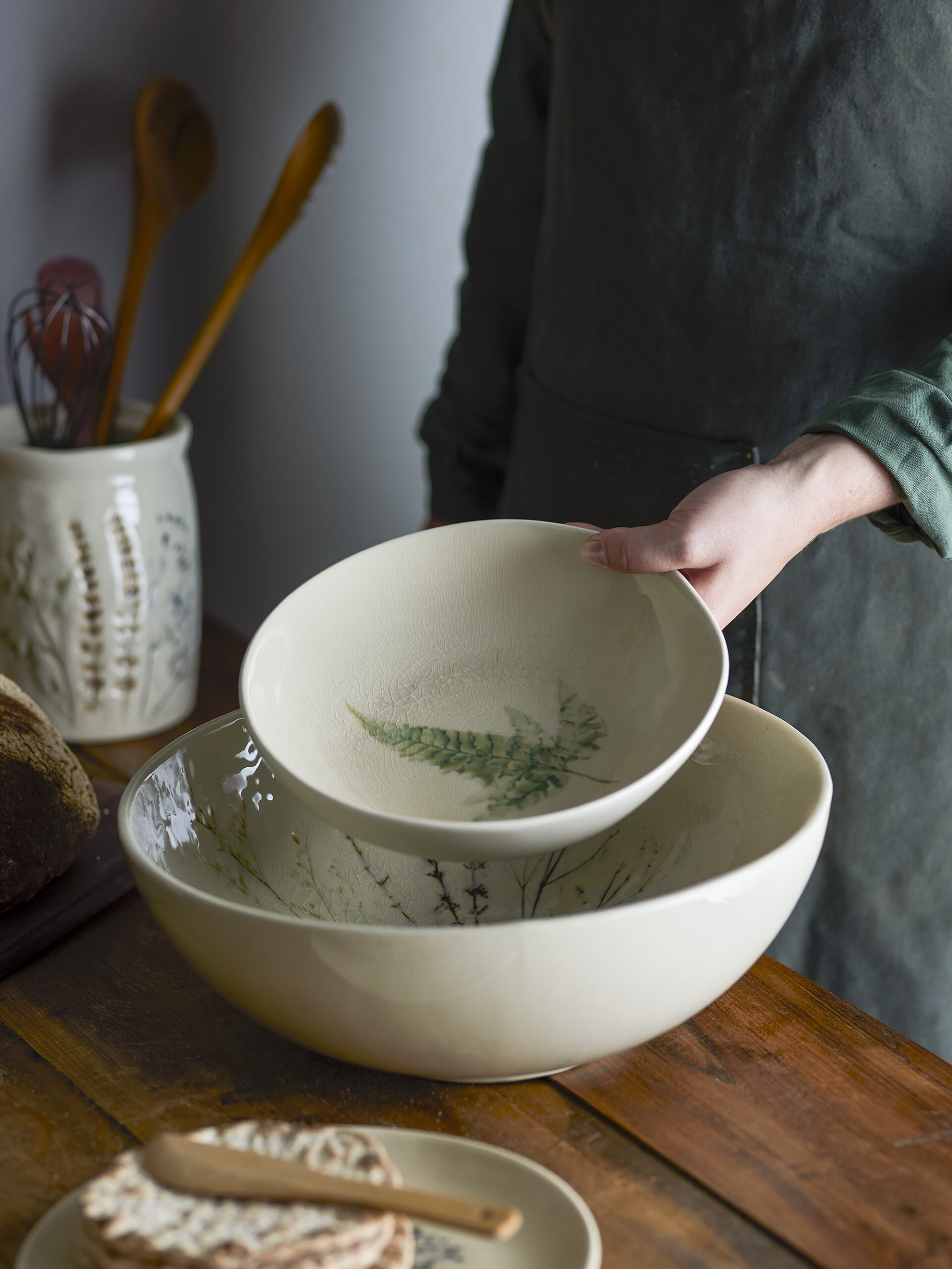Bea Bowl, Nature, Stoneware - Image 6