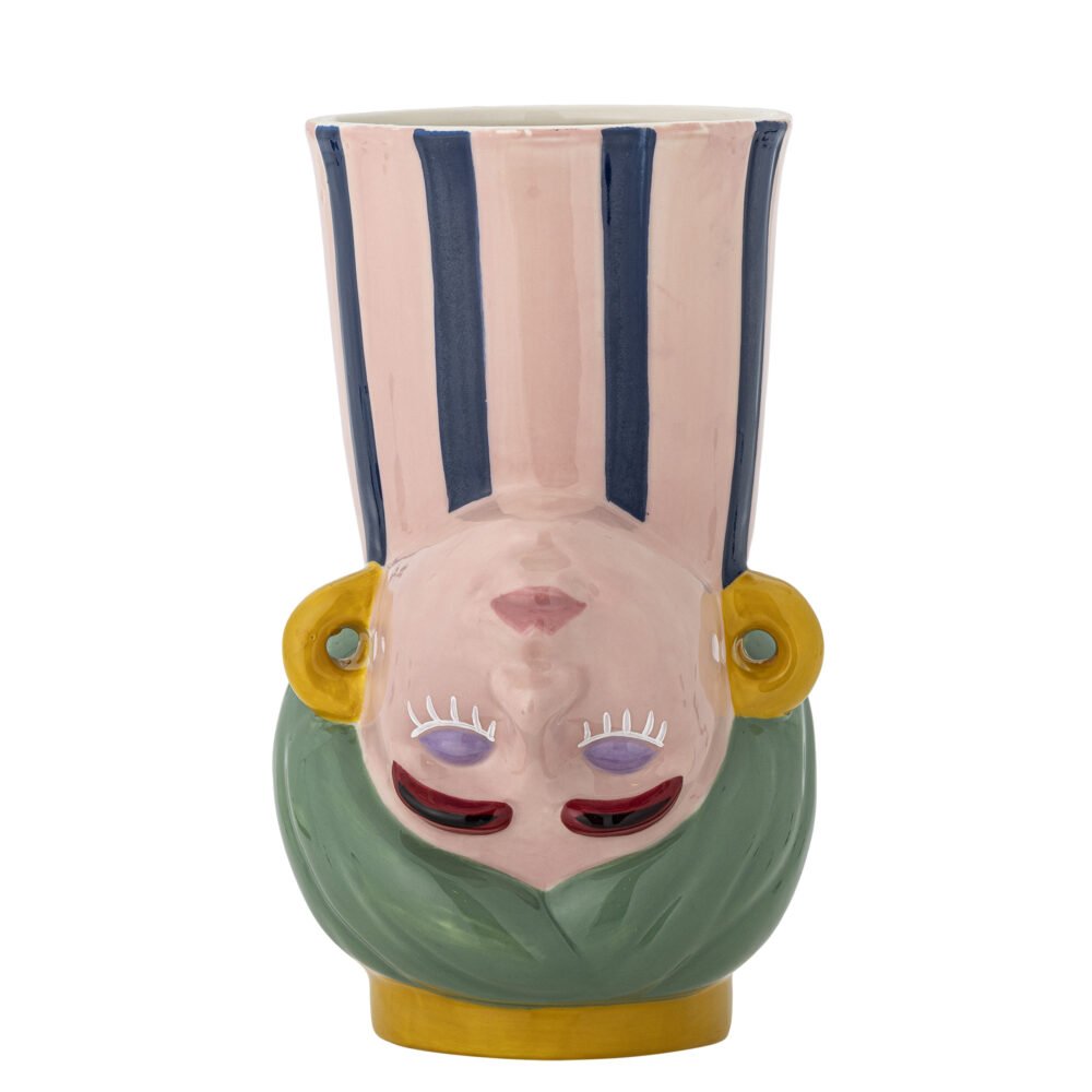 Miss Jody Vase, Rose, Stoneware
