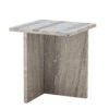 Clea Side Table, Brown, Marble