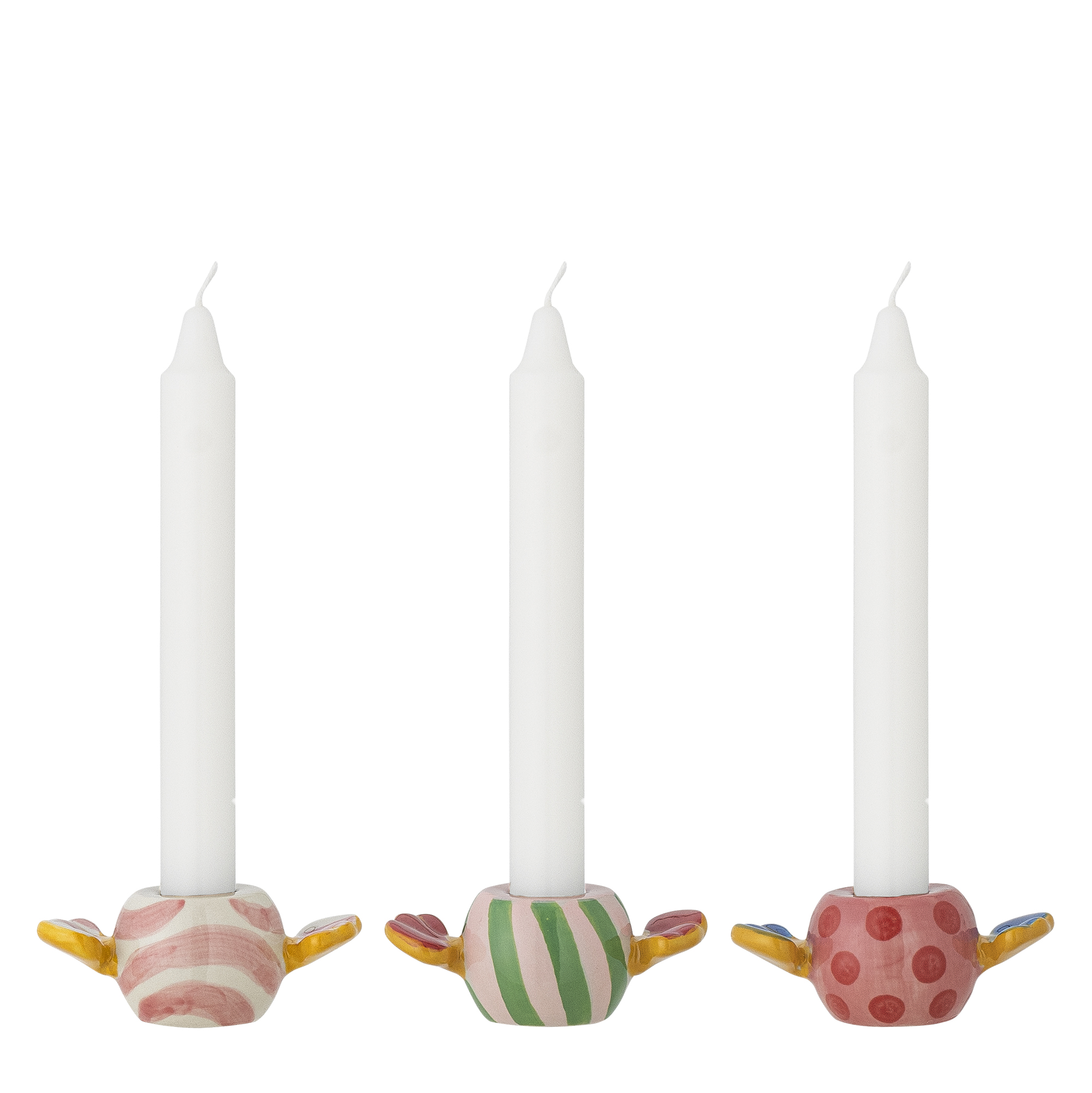 Caramella Candle Holder, Rose, Stoneware - Image 2