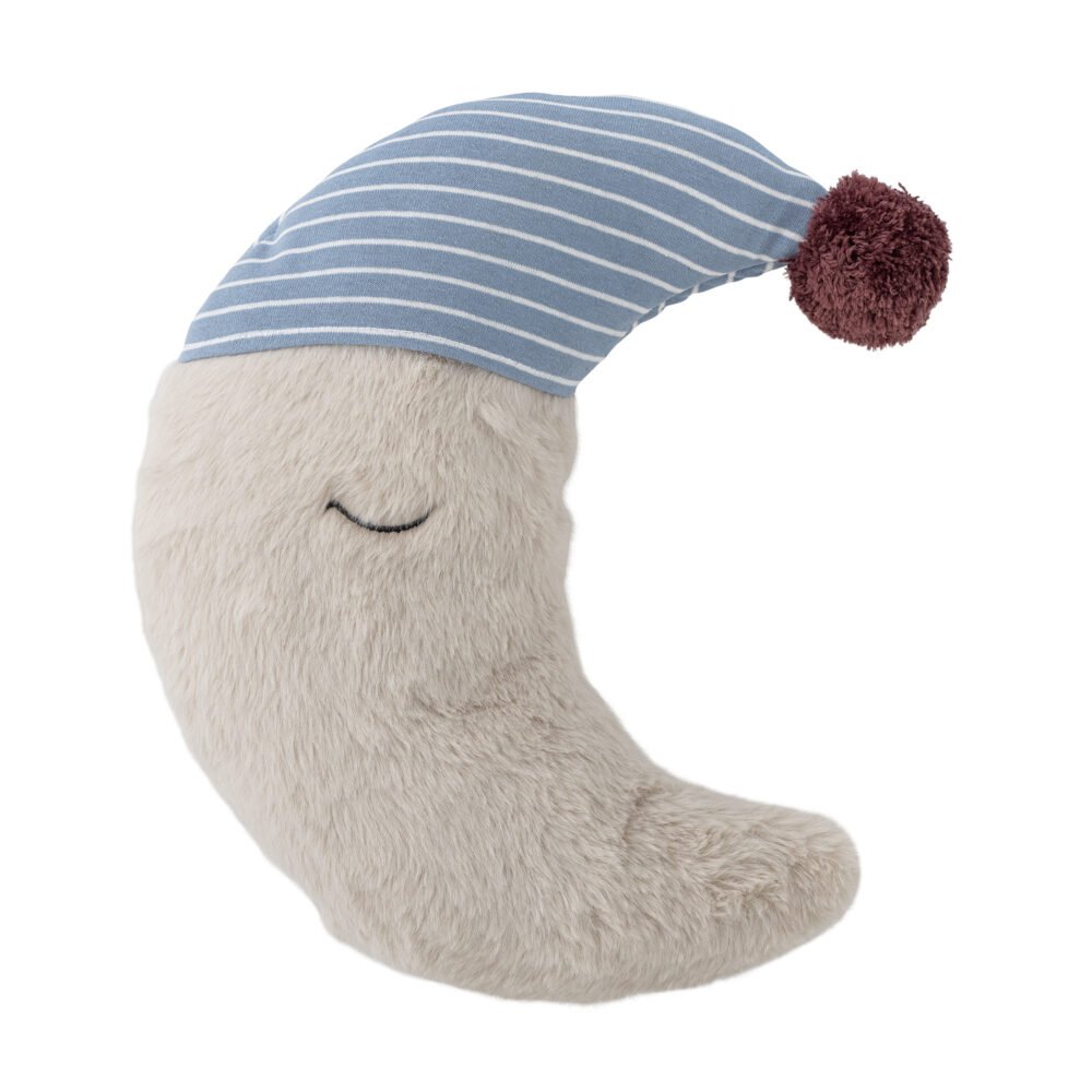 Moony Cushion, White, Cotton