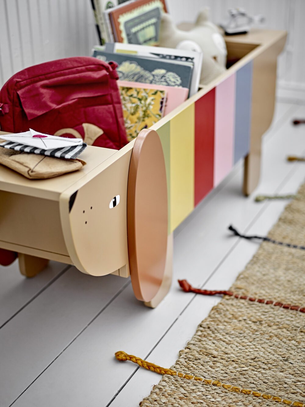 Charlie Book Stand, Brown, MDF - Image 4