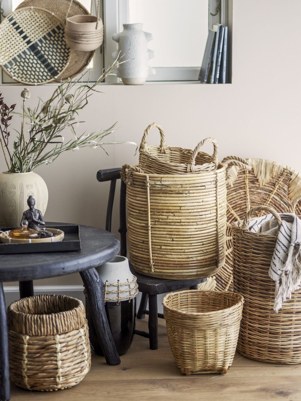 Tesser Basket, Nature, Rattan - Image 2