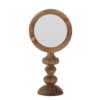 Malukka Table Mirror, Brown, Acacia