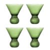 Corliss Cocktail Glass, Green, Glass