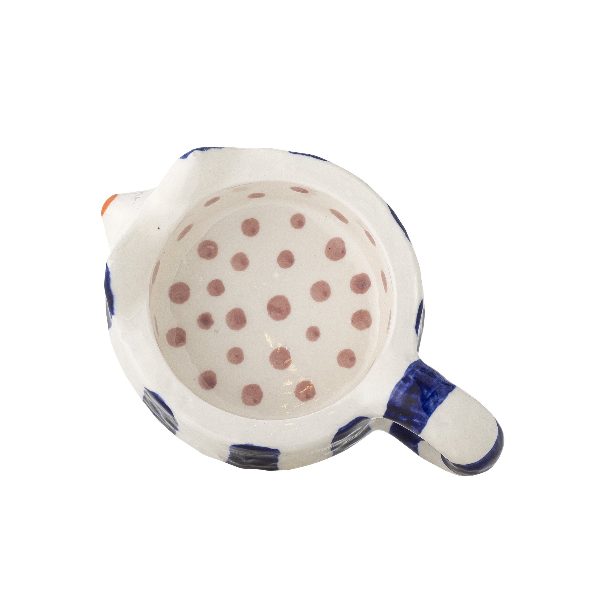 Caty Candle Holder, Blue, Stoneware - Image 3