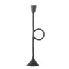 Jada Candle Holder, Black, Metal