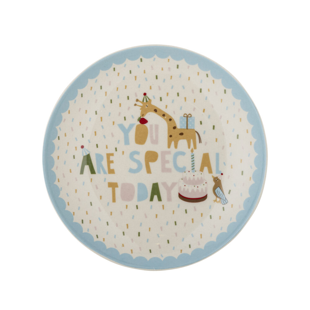 Celebrate Plate, Blue, Stoneware - Image 3