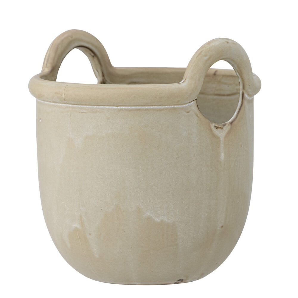 Janti Flowerpot, Nature, Stoneware