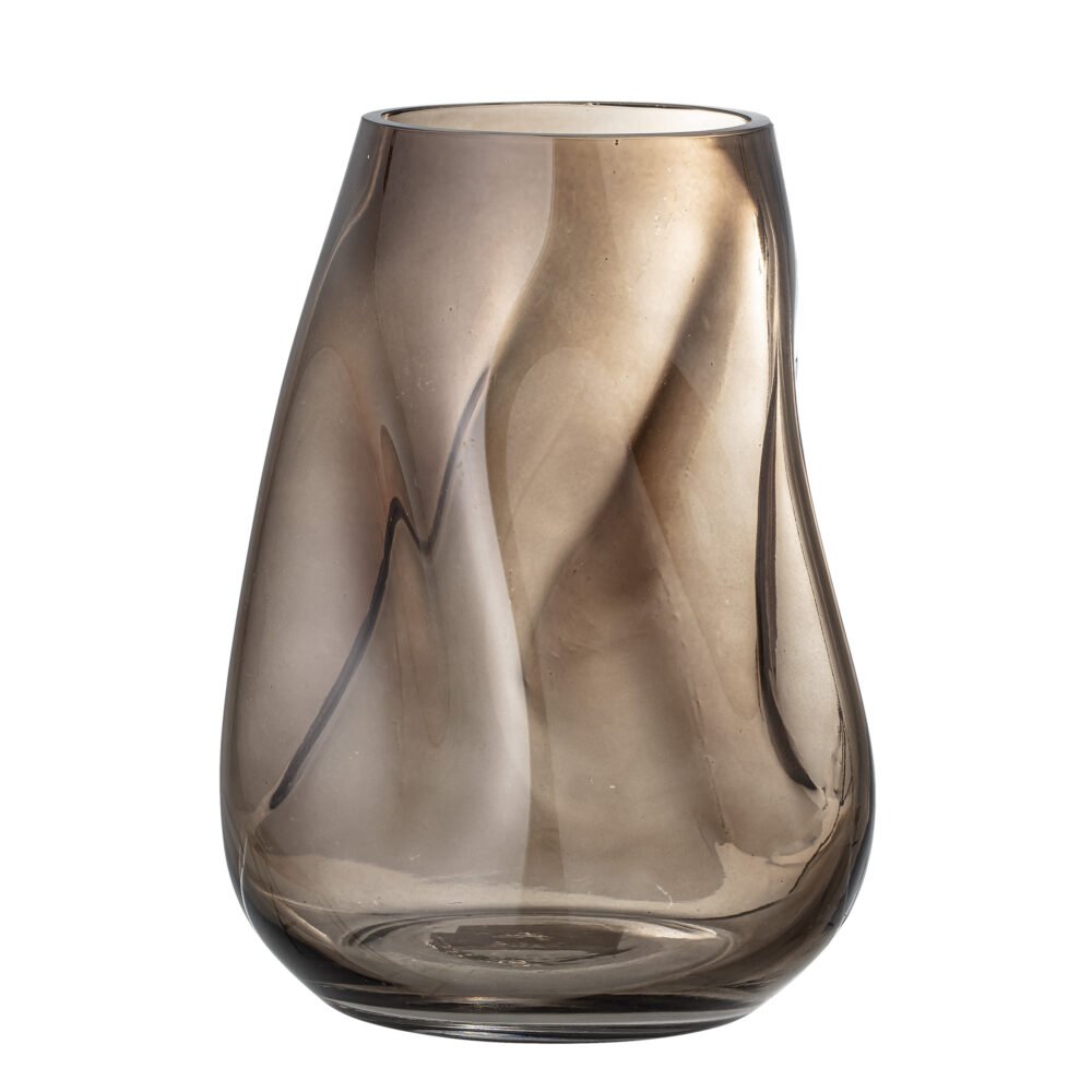 Ingolf Vase, Brown, Glass - Image 3