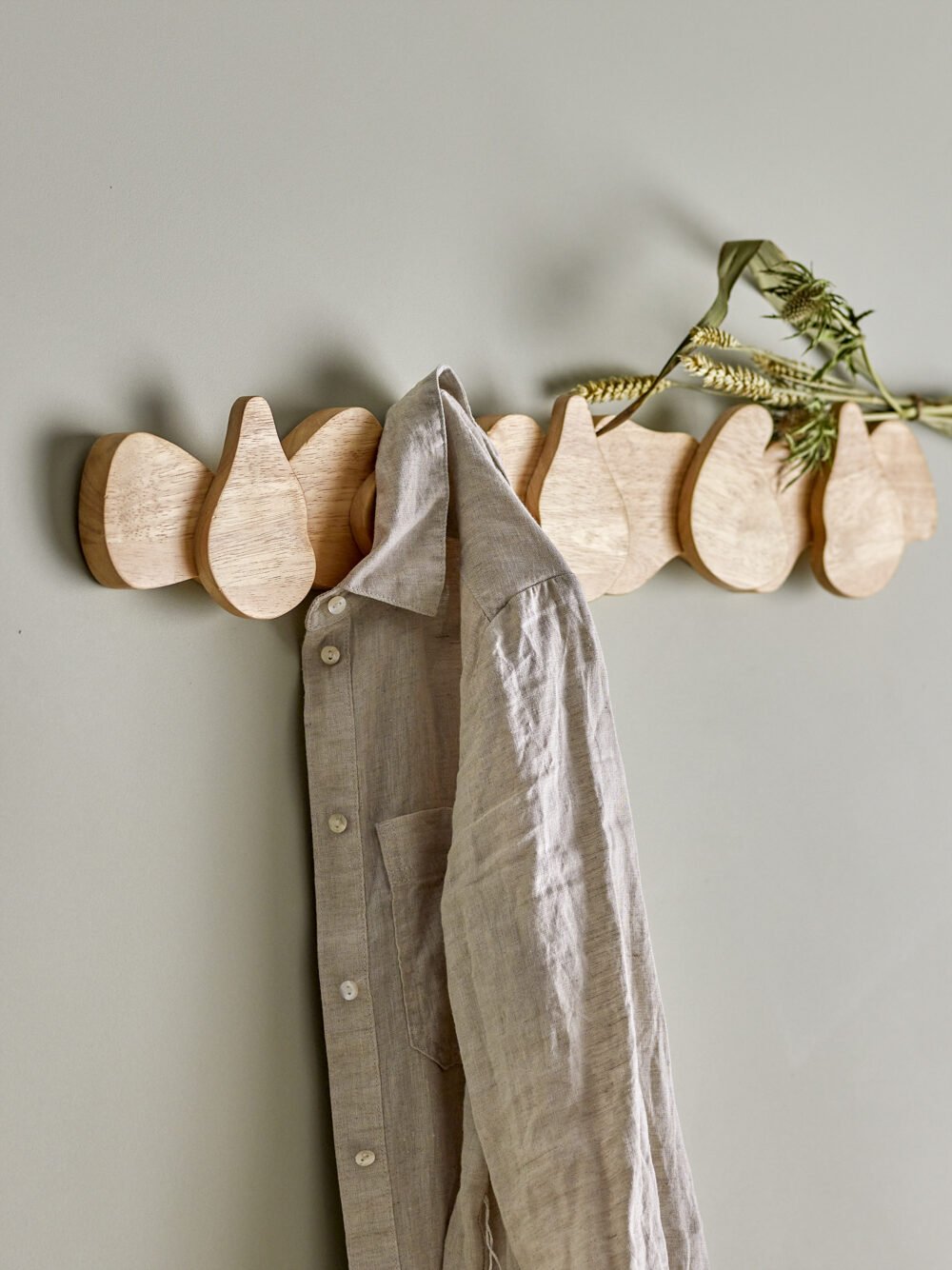Ross Coat Rack, Nature, Rubberwood - Image 3