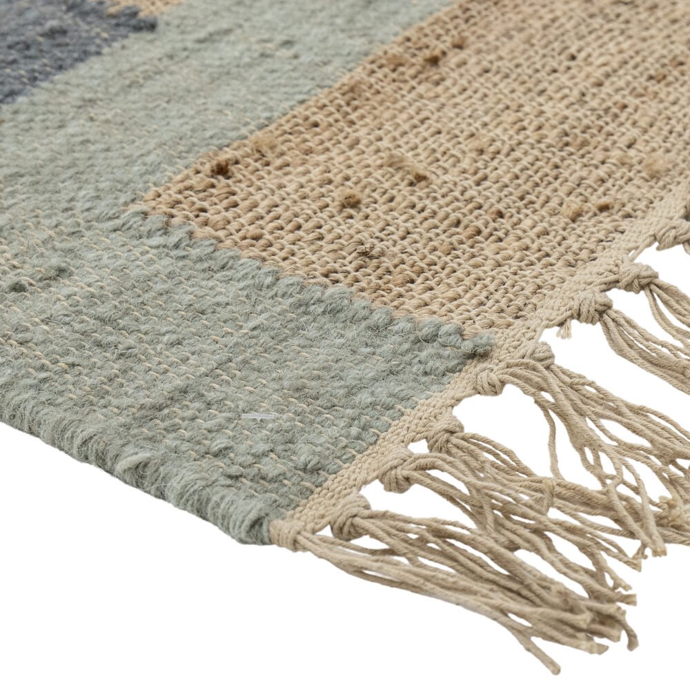 Honiton Rug, Green, Wool - Image 3
