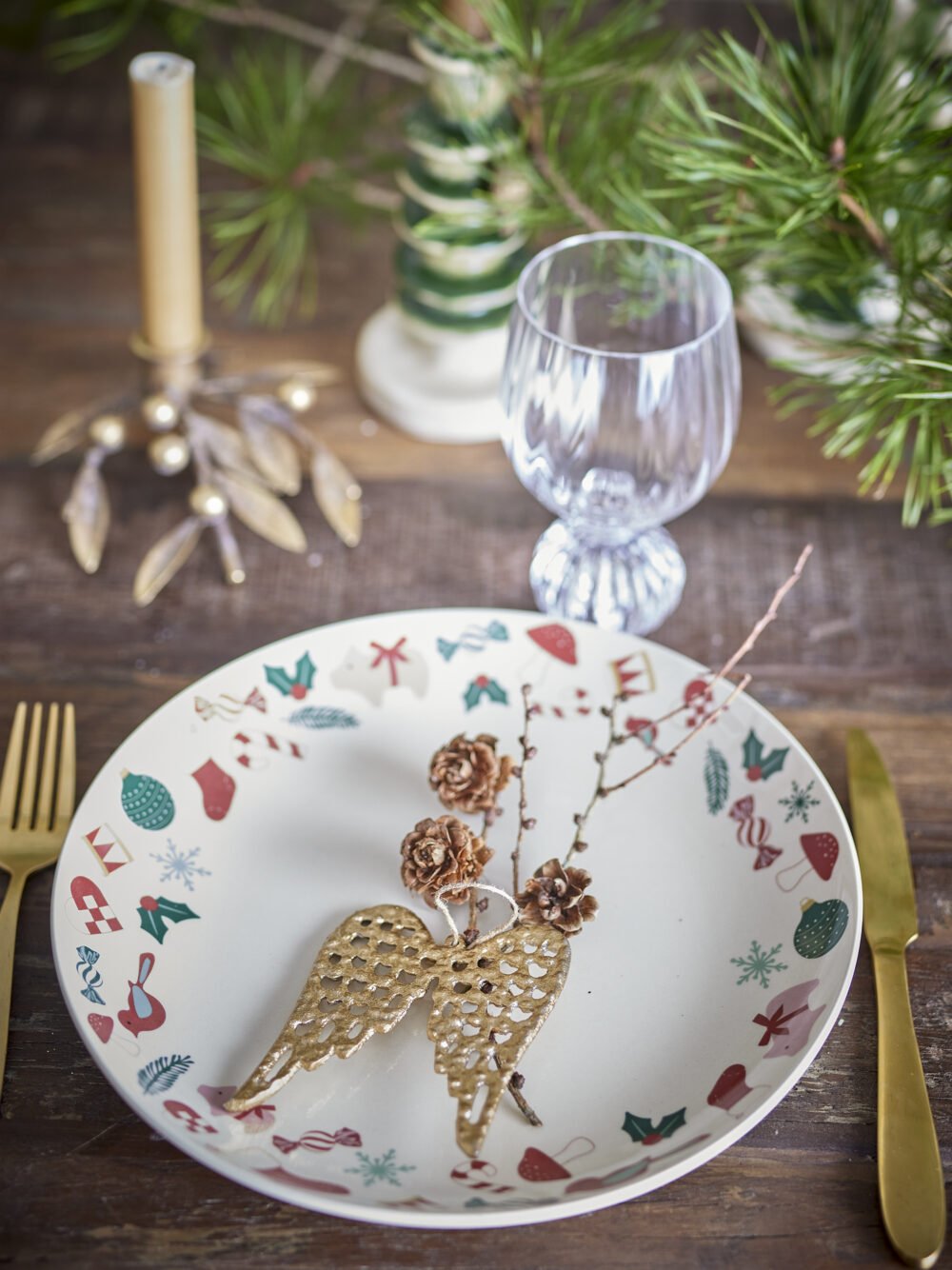 Yule Serving Plate, Nature, Stoneware - Image 4