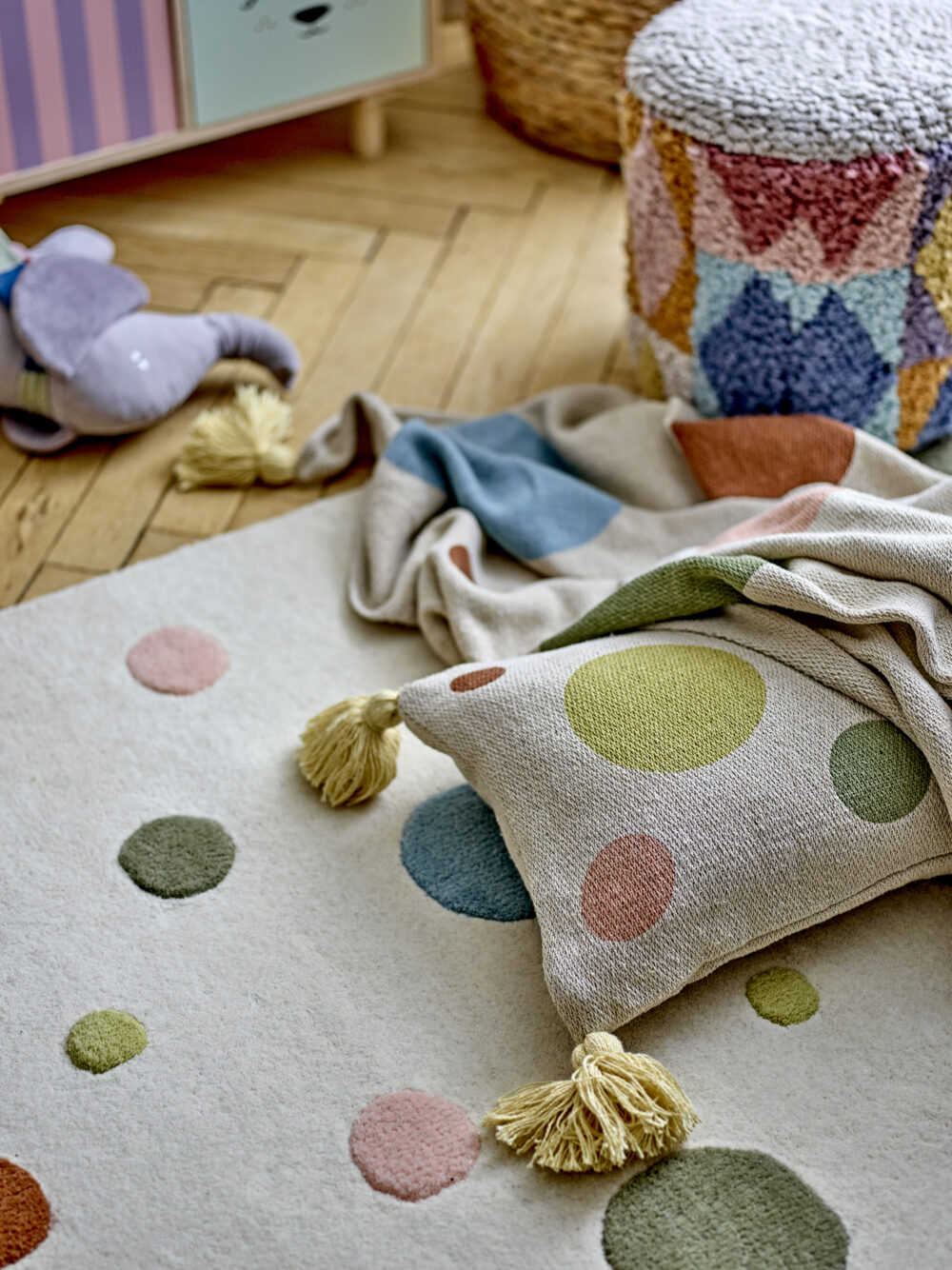 Clennie Throw, Nature, Recycled Cotton - Image 5