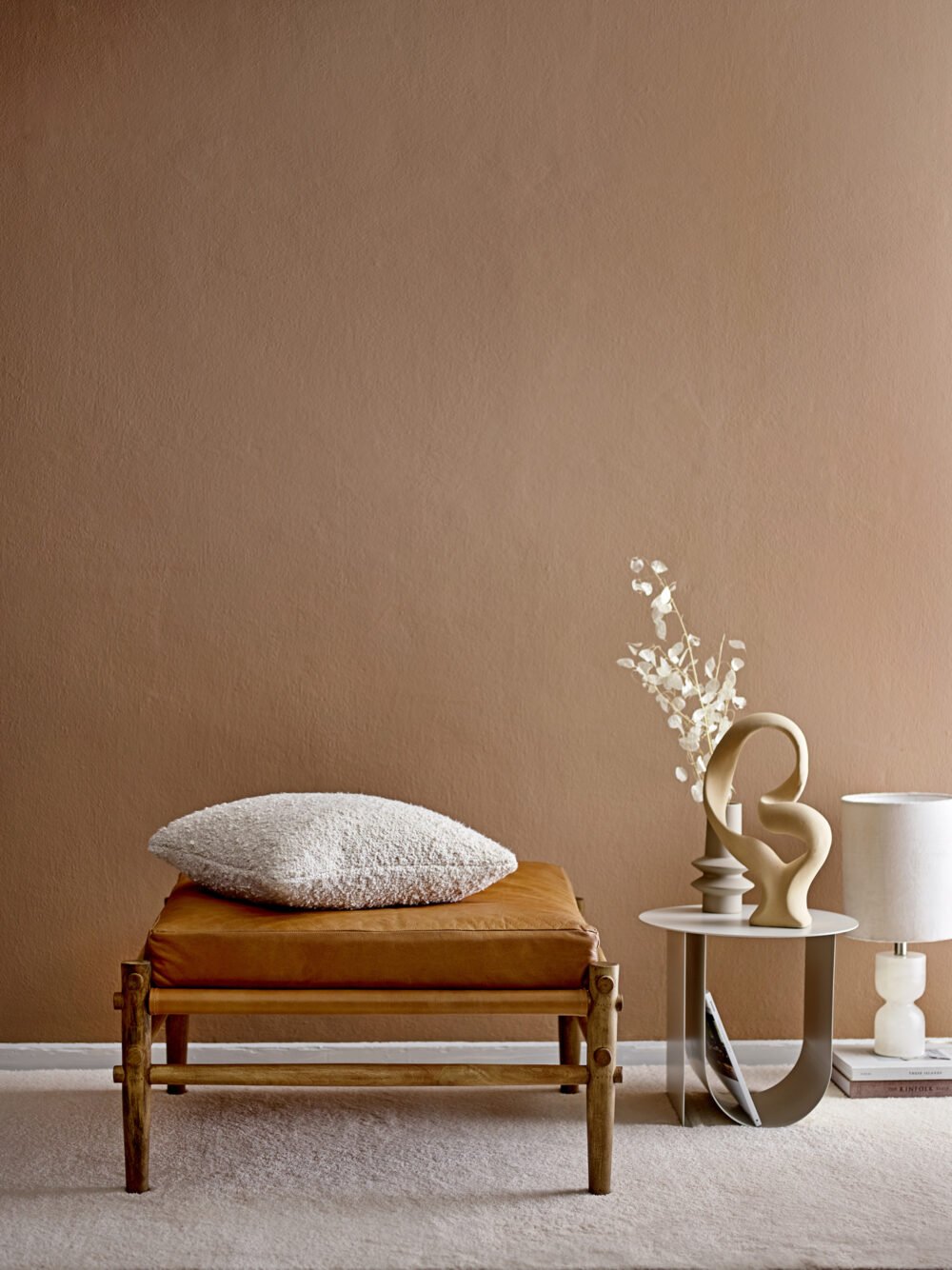 Aysia Stool, Nature, Leather - Image 5