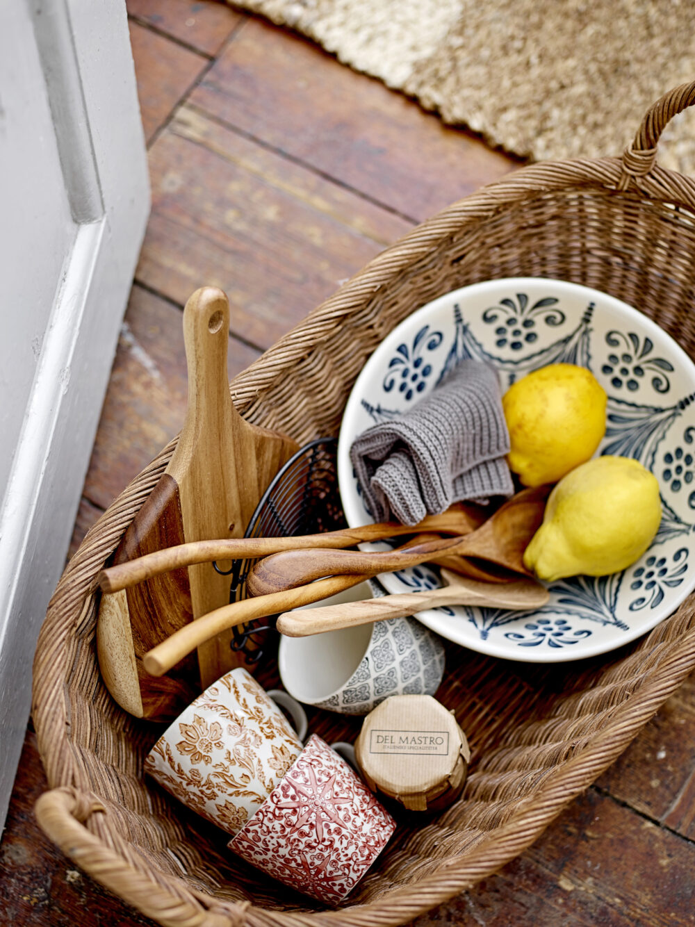 Selma Basket, Nature, Rattan - Image 3