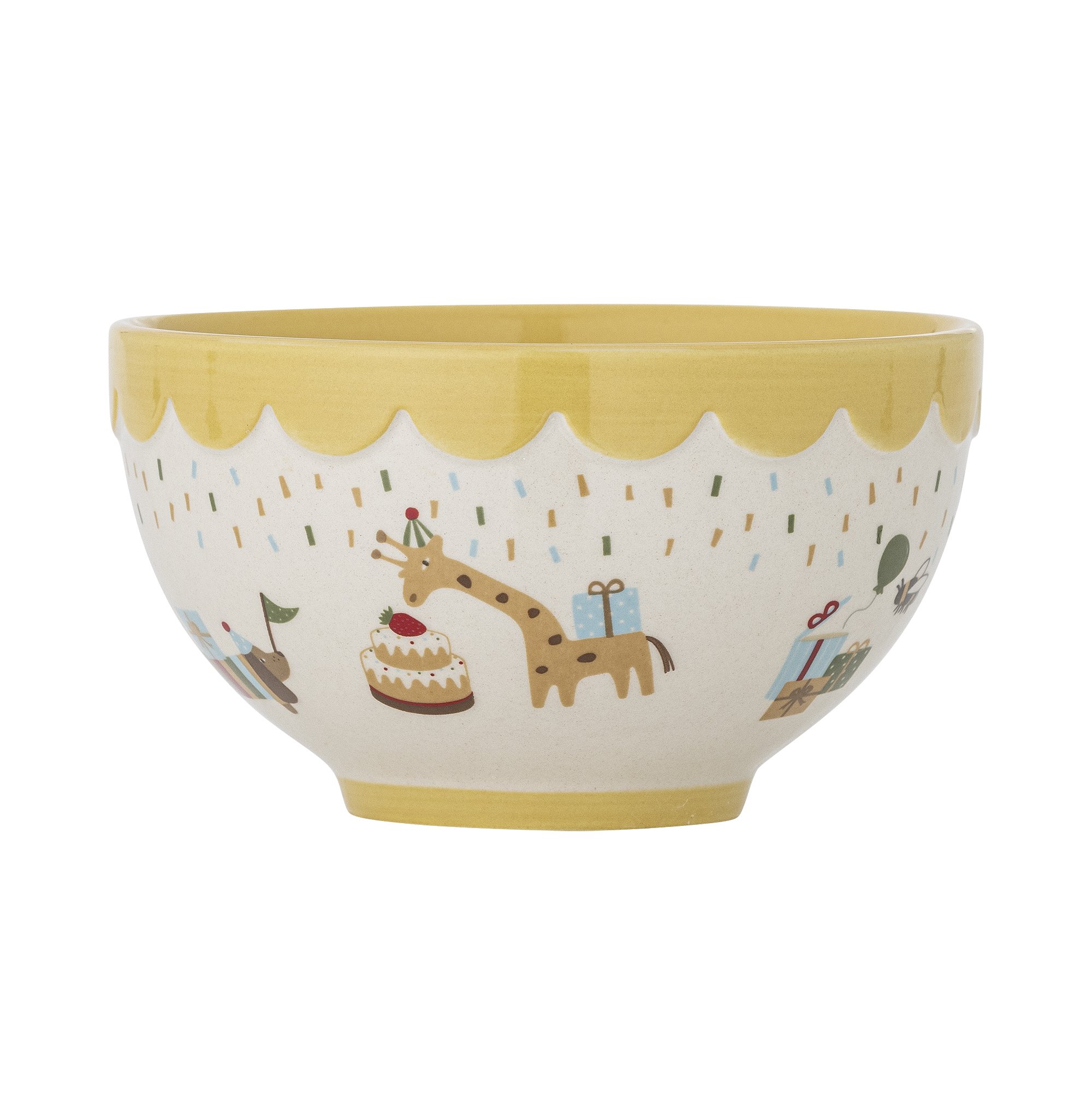 Celebrate Bowl, Yellow, Stoneware - Image 3