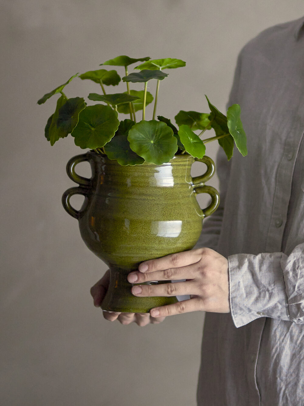 Copper Plant, Green, Artificial Flowers - Image 2