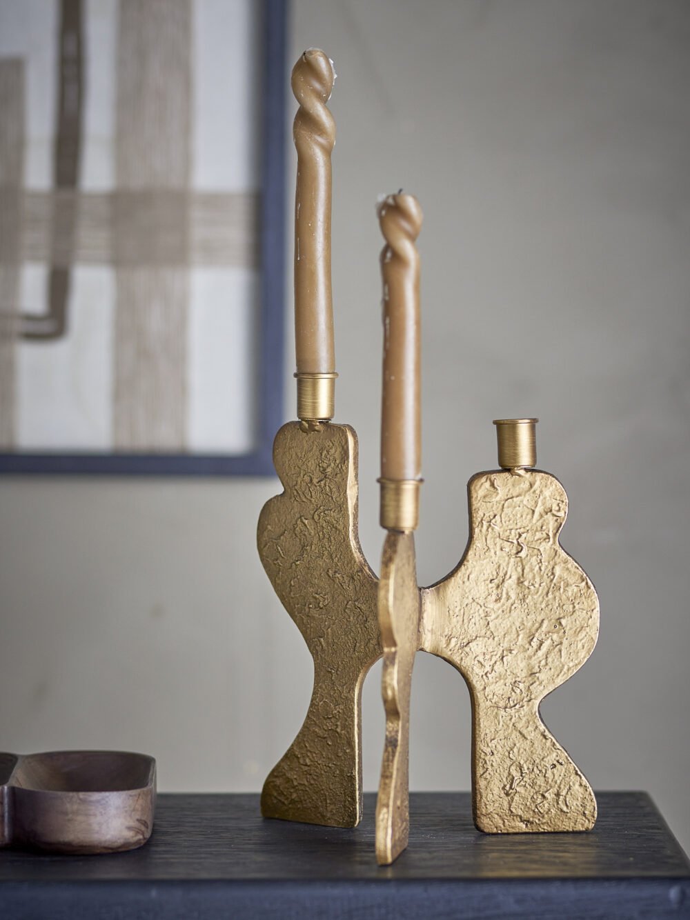 Lux Candle Holder, Gold, Metal - Image 3