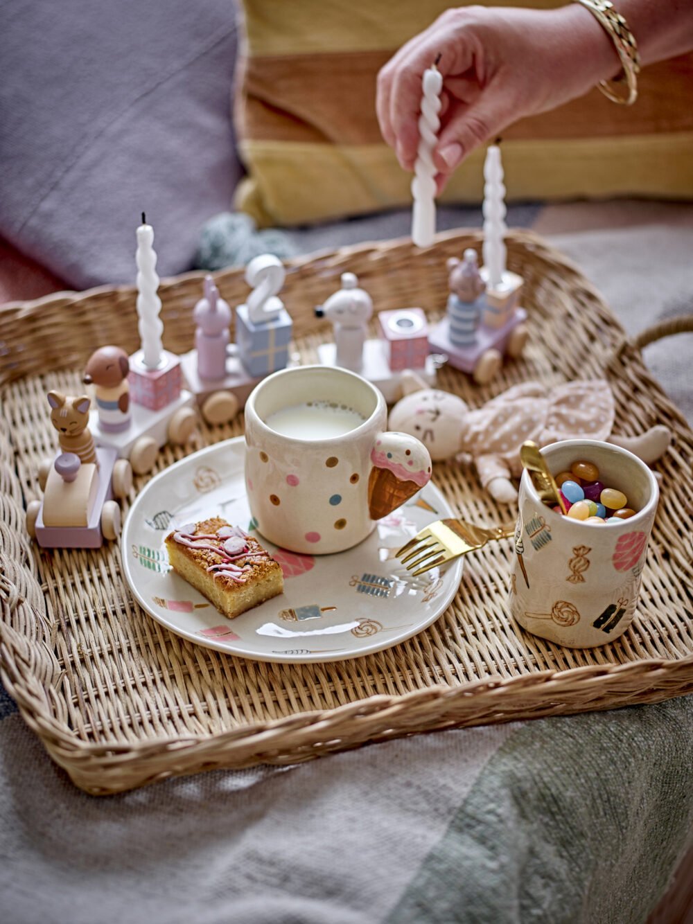 Sweets Tableware Set, Nature, Stoneware - Image 4