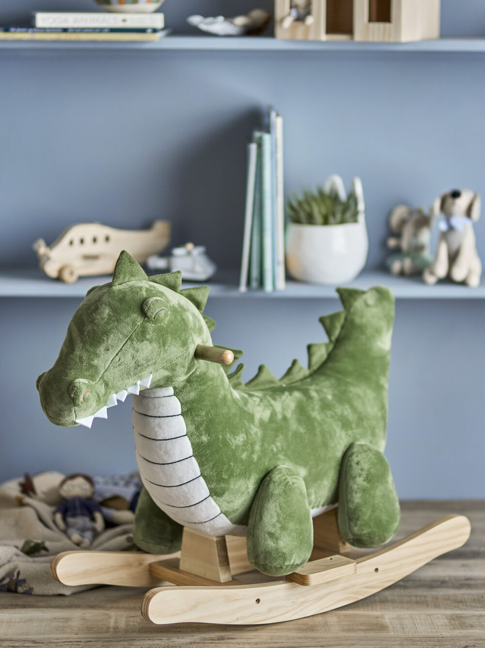 Arnie Rocking Toy, Crocodile, Green, Polyester - Image 6