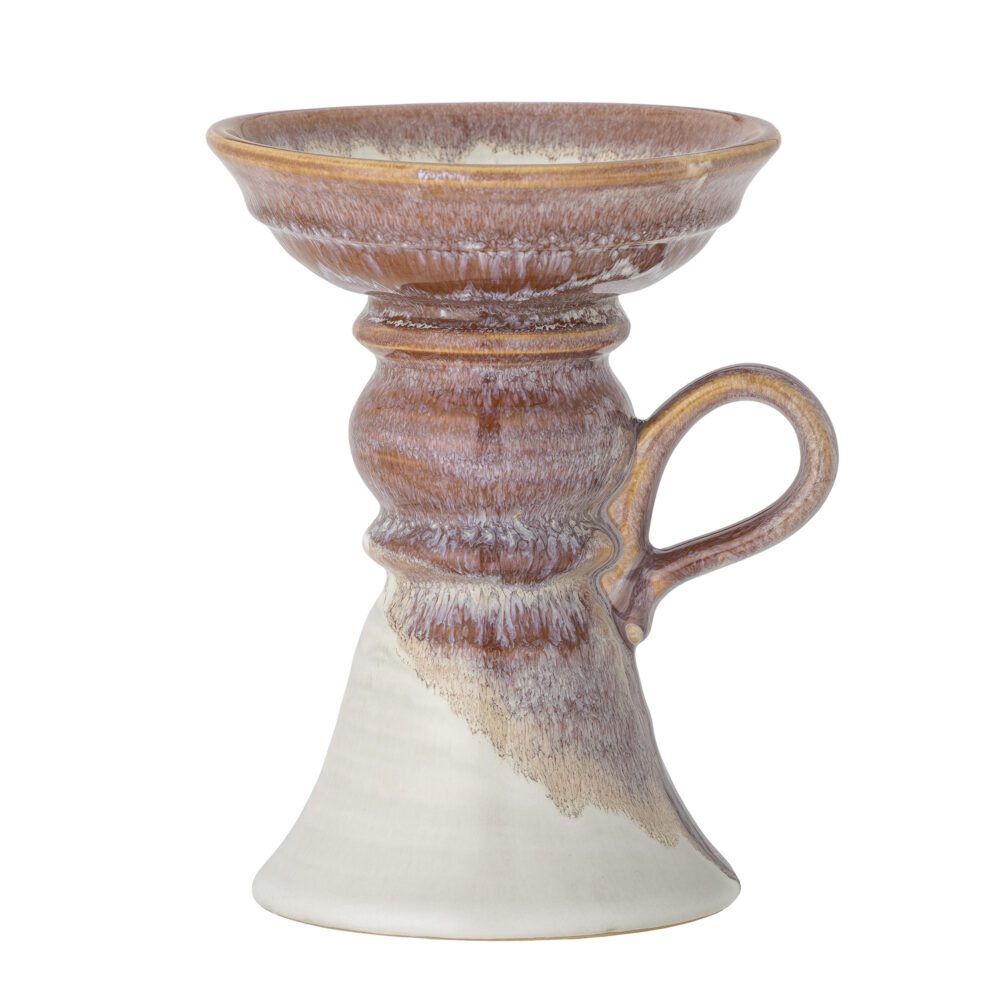 Soreyah Candle Holder, Rose, Stoneware