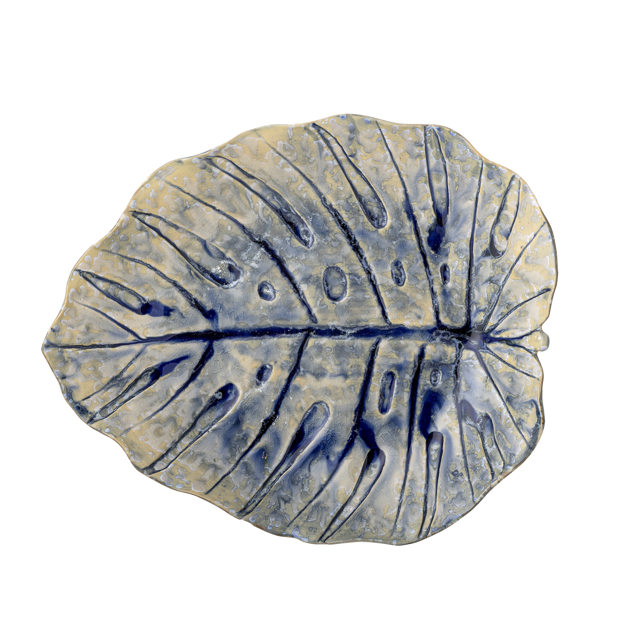 Rowan Serving Plate, Blue, Stoneware - Image 2