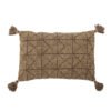 Auna Cushion, Brown, Cotton