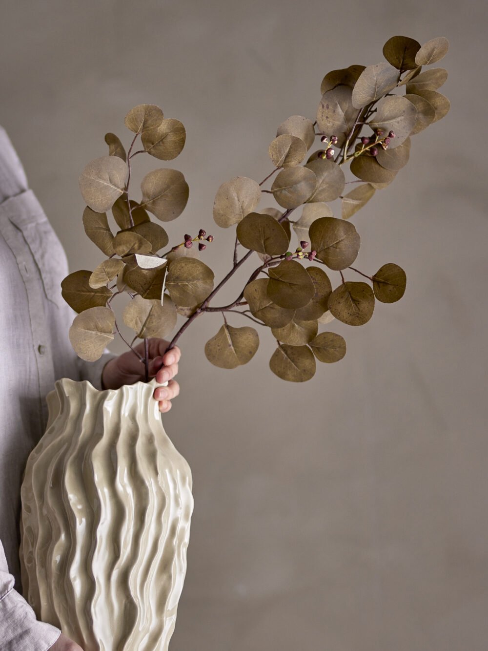 Eucalyptus Stem, Brown, Artificial Flowers - Image 3